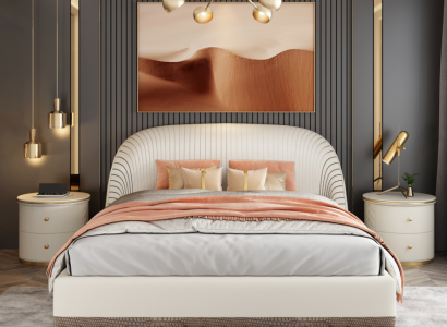 Luxus Doppelbett Betten Schlafzimmer Möbel Design Hotel Einrichtung